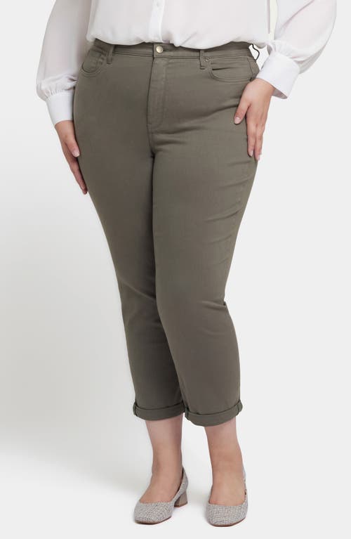Nydj Plus Size Margot Girlfriend Pull On Jeans In Vine Leaf