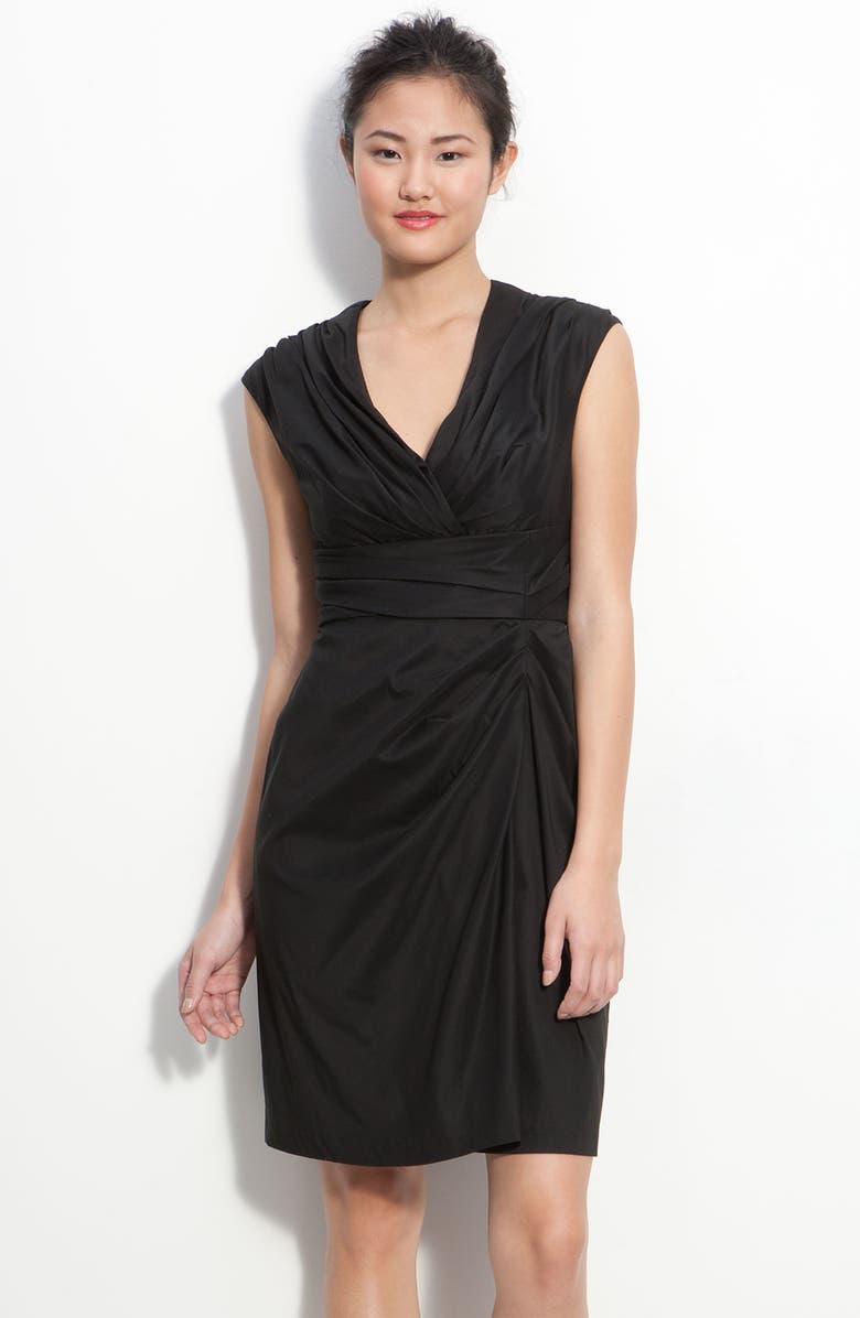 Suzi Chin for Maggy Boutique Ruched Faux Wrap Dress | Nordstrom