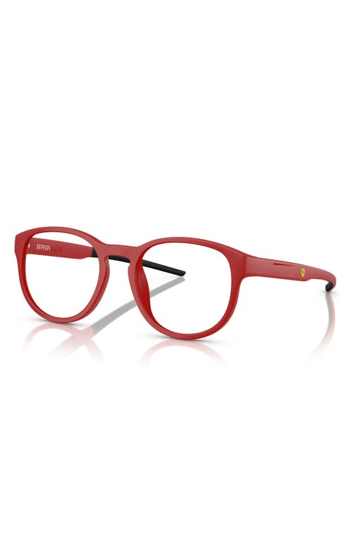 Scuderia Ferrari X  52mm Phantos Optical Glasses In Matte Red