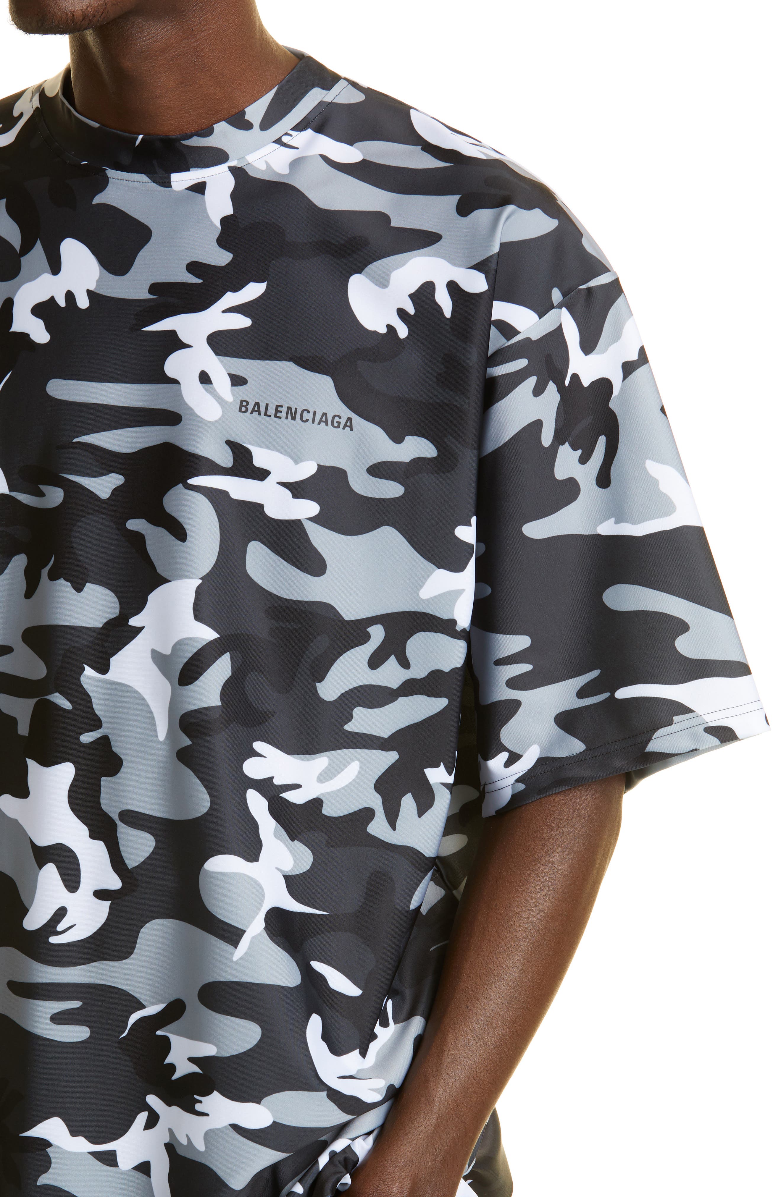 balenciaga camo shirt