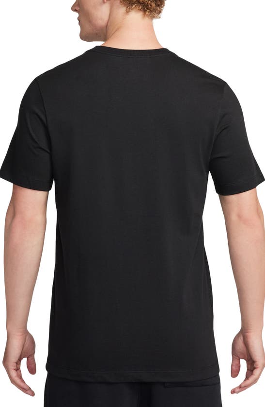 Shop Jordan Stacked Logo Graphic T-shirt In Black/ White