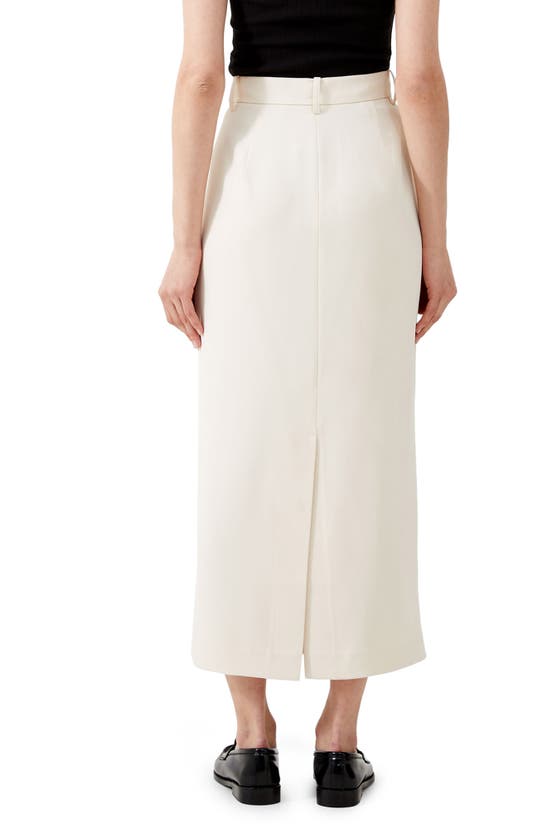 Shop French Connection Harrie Suiting Maxi Skirt In Classic Cream