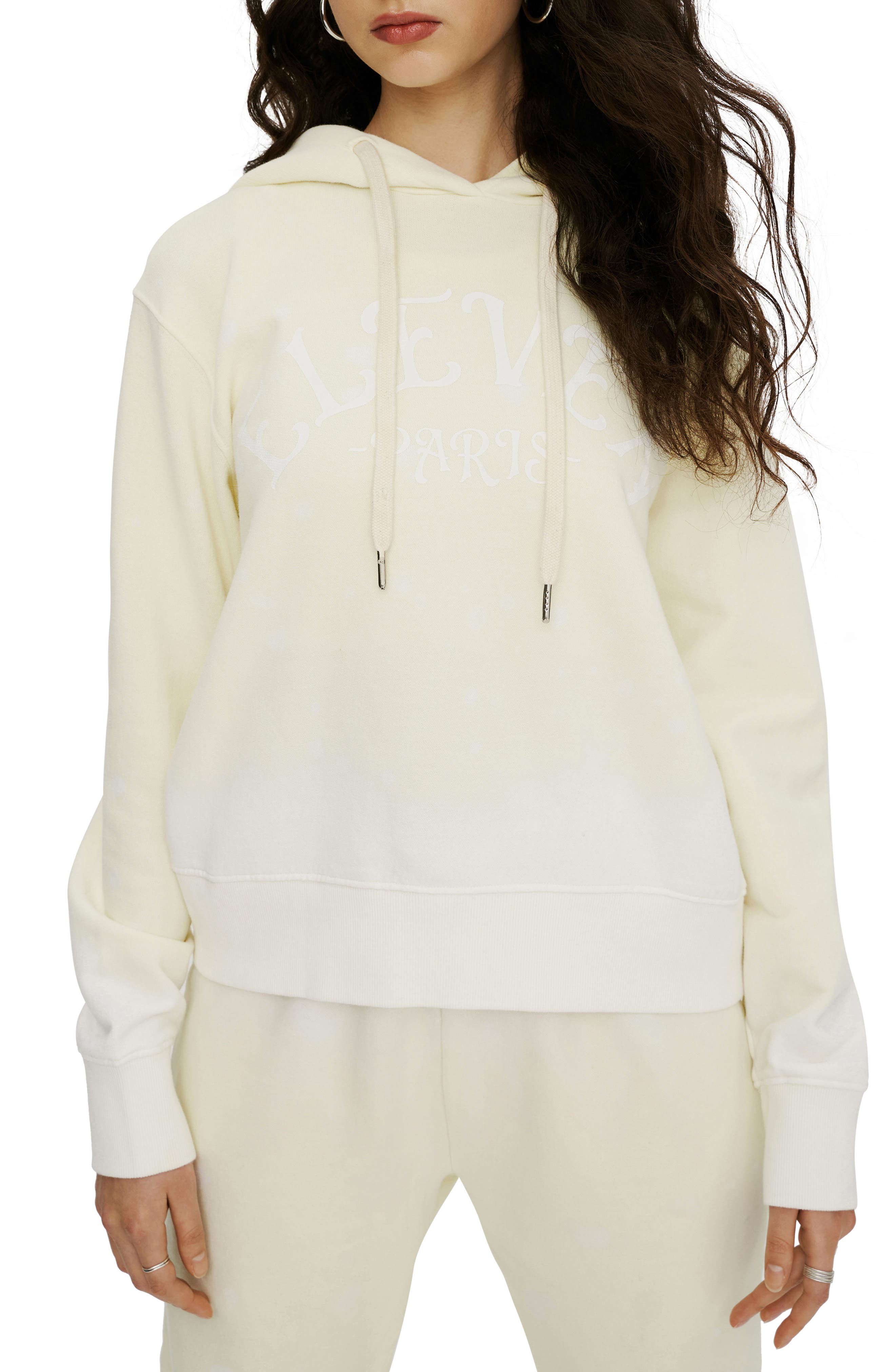 velvet pastel monogram jacquard hoodie