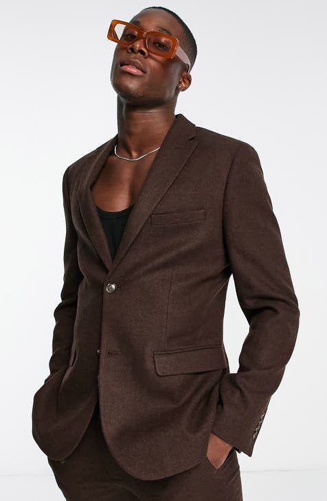 dark brown blazer combination
