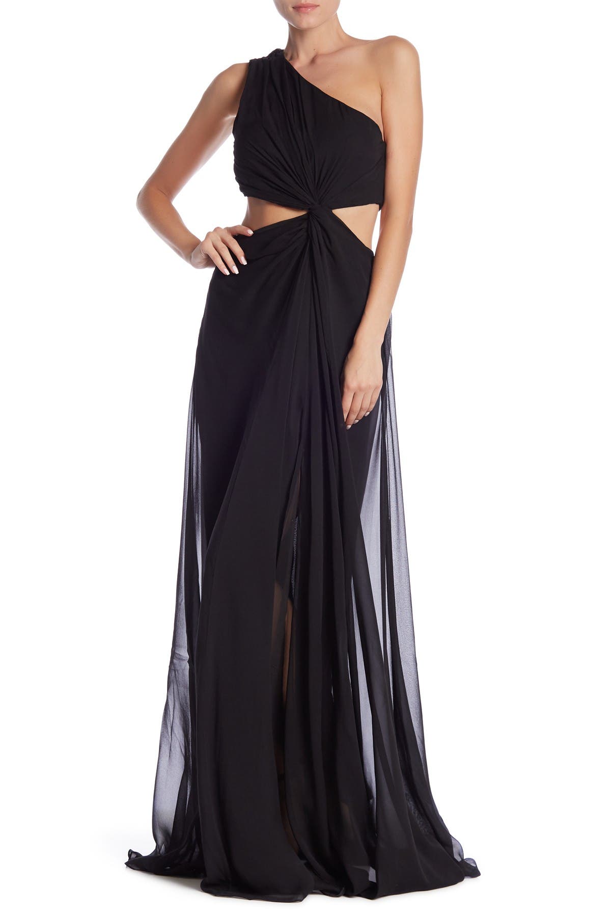 cinq a sept one shoulder gown