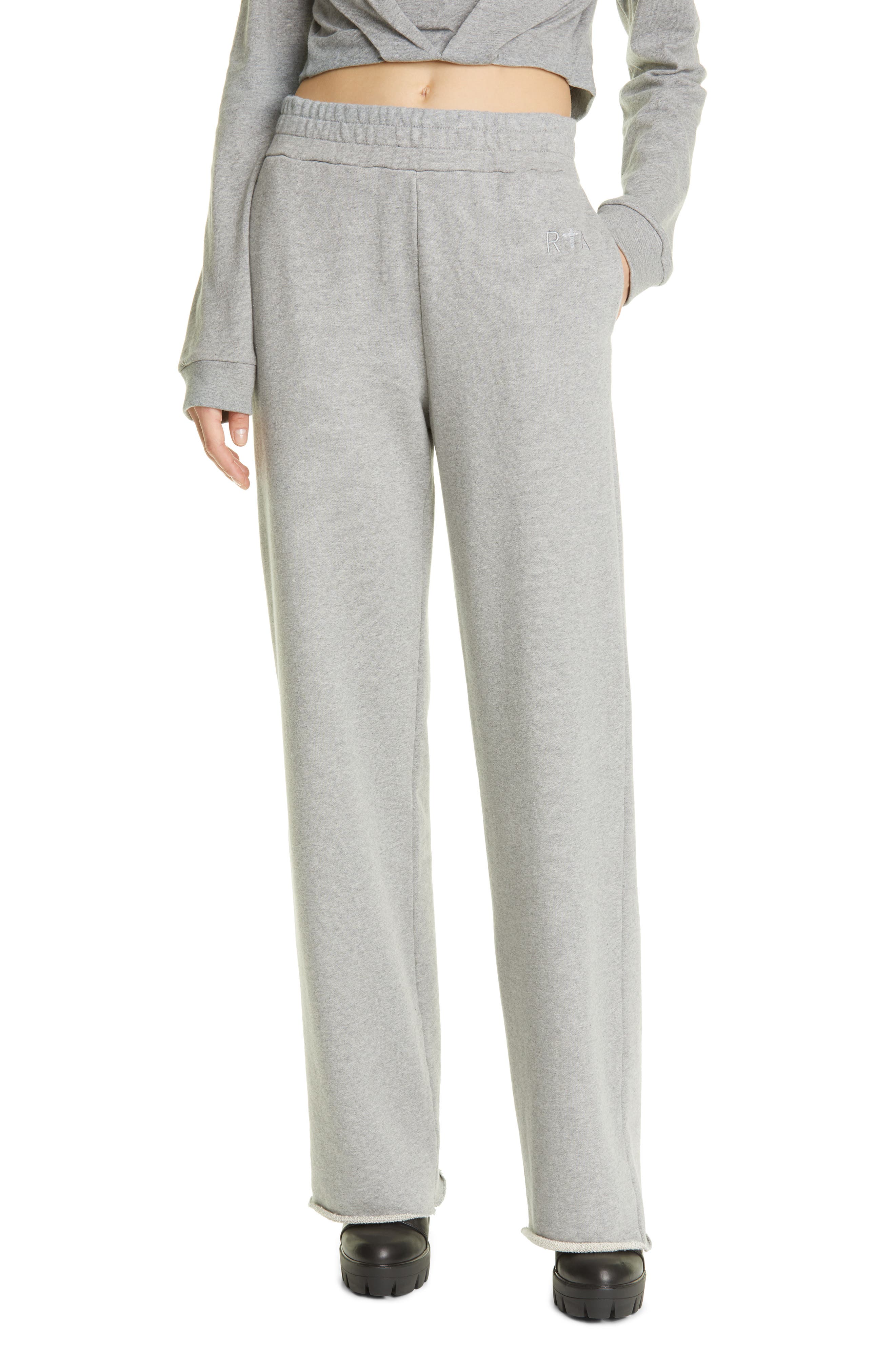 Women's RtA Greta Wide Leg Sweatpants Women's RtA Greta Wide Leg Sweatpants