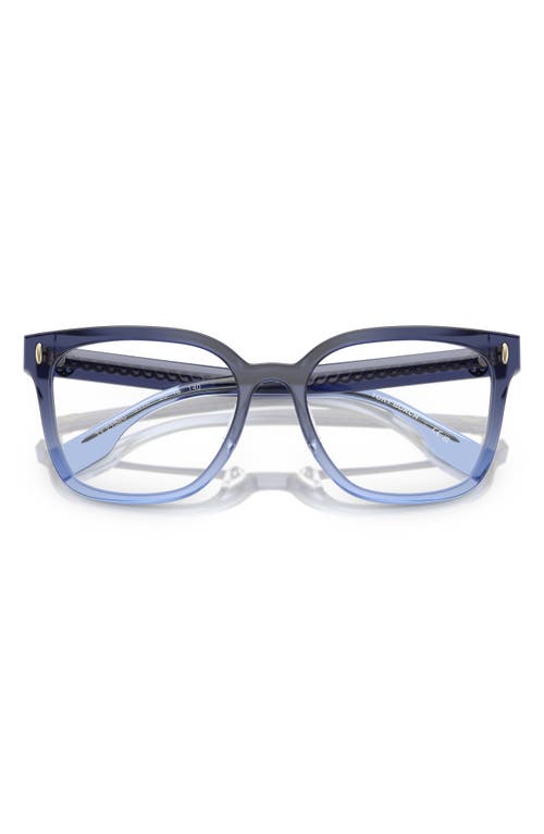 Tory Burch 55mm Square Optical Glasses In Dark Blue