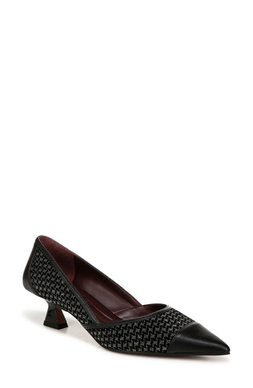 Shop Franco Sarto Darcy Pointed Toe Kitten Heel Pump In Black Multi