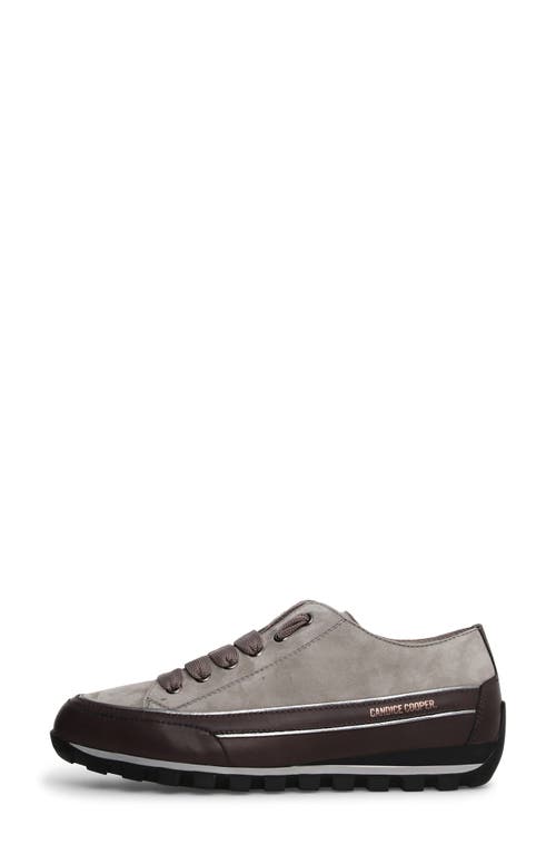 Candice Cooper Janis Strip Sneaker In Anthracite Grey