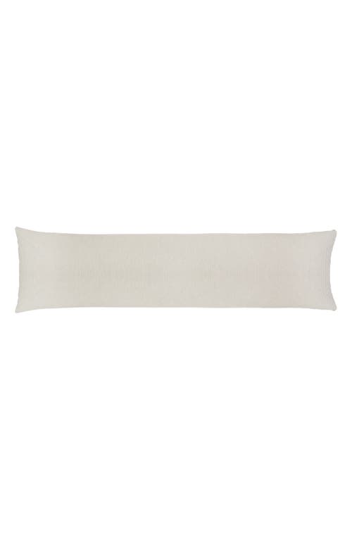 Pom Pom at Home Luke Stripe Cotton Body Pillow in Natural at Nordstrom, Size 18X60