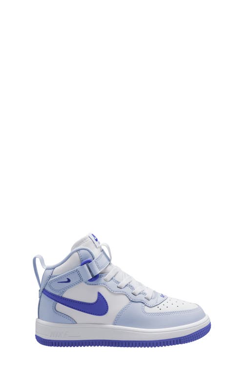 Nike Force 1 Mid Easyon Sneaker In Grey/persian Violet/white