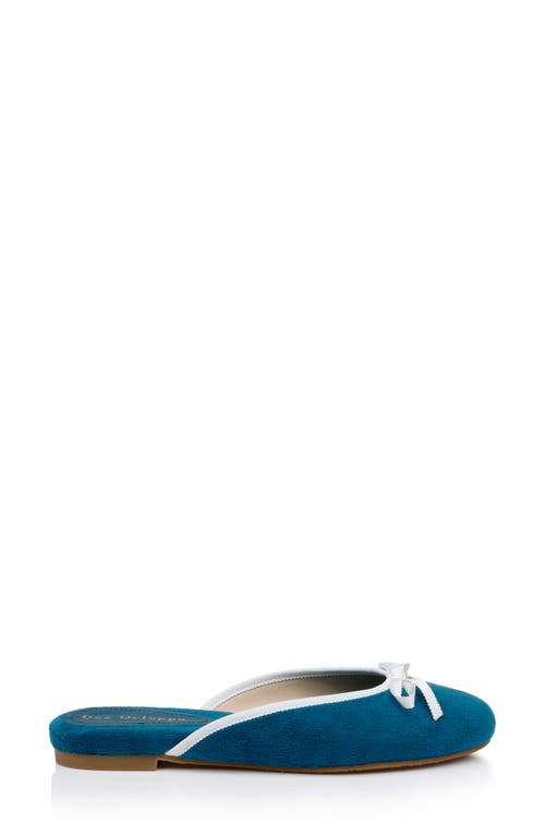 Dee Ocleppo Athens Terry-cloth Mules In Teal