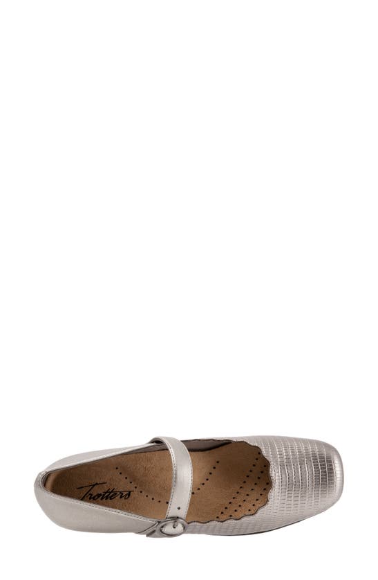 Trotters Sugar Mary Jane Flat In Pewter