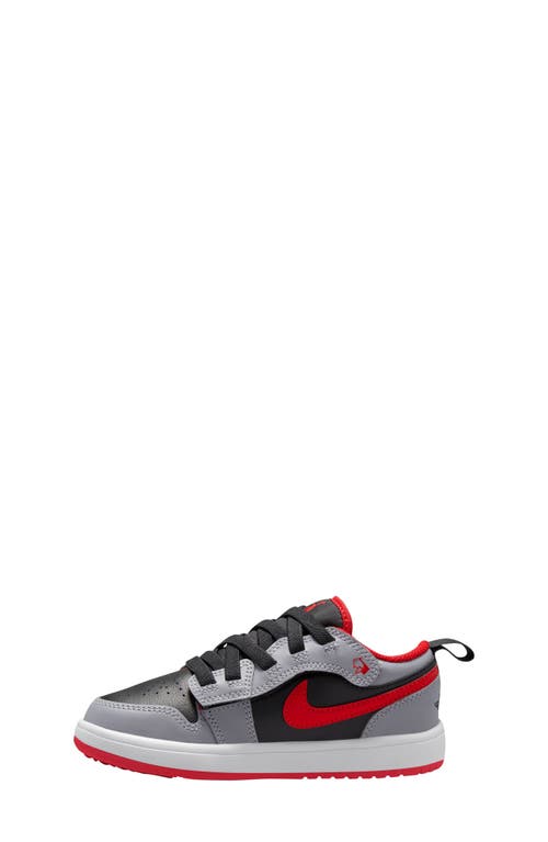 Shop Nike Kids' Air Jordan 1 Low Alt Sneaker In Black/red/grey