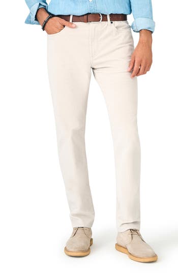 Faherty Straight Leg Stretch Corduroy Pants In Winter Tundra
