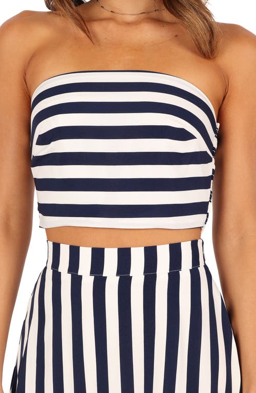 Petal And Pup Petal & Pup Elijah Stripe Tube Top & Maxi Skirt Set In White
