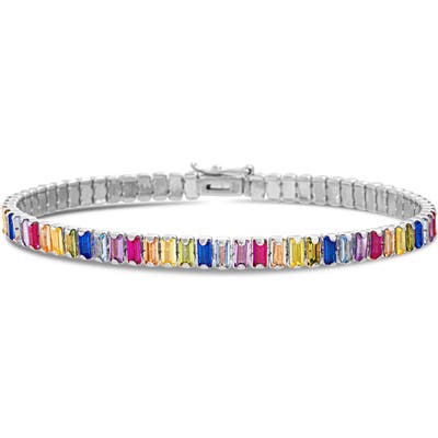 Lesa Michele Baguette Tennis Bracelet