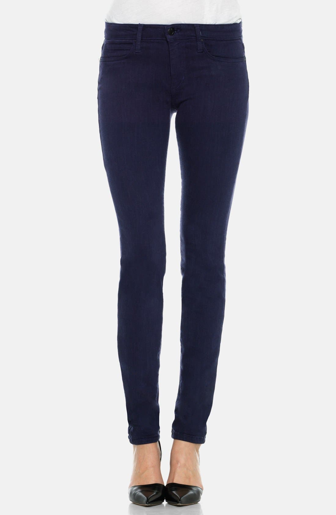 Joe's 'Flawless' Mid Rise Skinny Jeans (Black Iris) Nordstrom