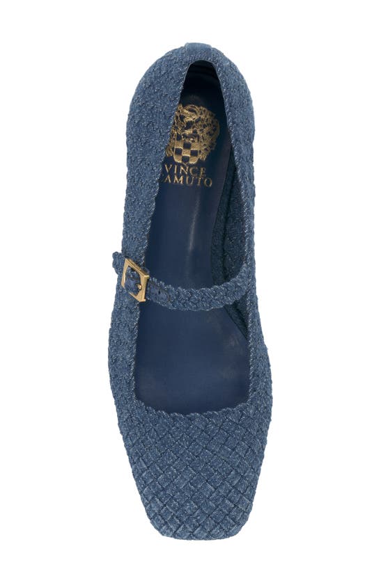 Shop Vince Camuto Vinley Mary Jane Square Toe Flat In Element Indigo