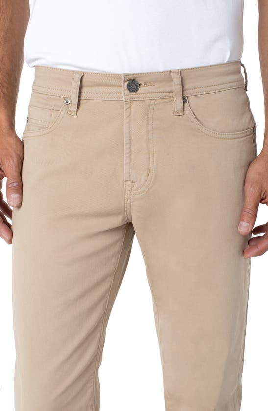 Liverpool Los Angeles Liverpool Regent Relaxed Straight Leg Twill Pants In Neutral