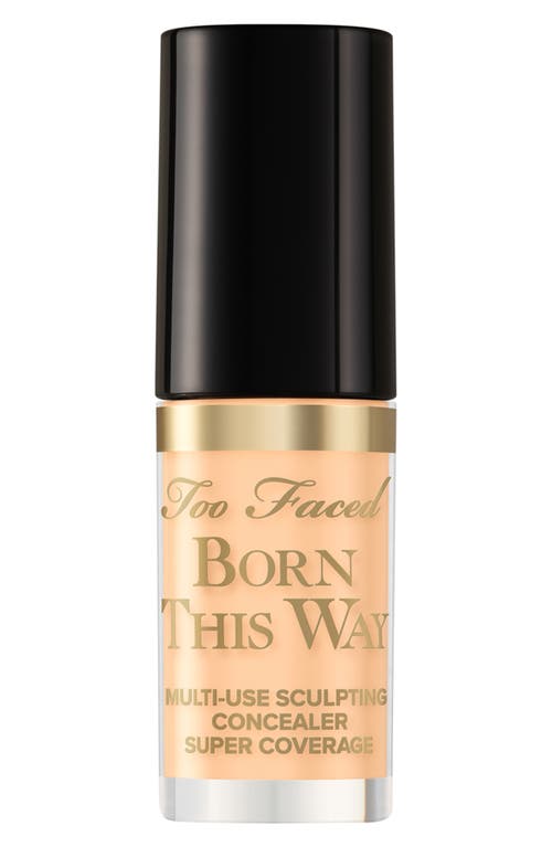 Too Faced Mini Born This Way Super Coverage Multi-use Concealer Shortbread 0.06 oz / 1.77 ml In Shortbread