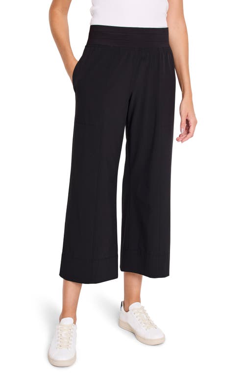 Shop Nz Active By Nic+zoe Tech Stretch Flare Pants In Black Onyx