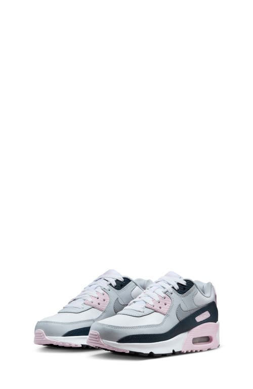 Nike Air Max 90 Sneaker In White/pink/navy