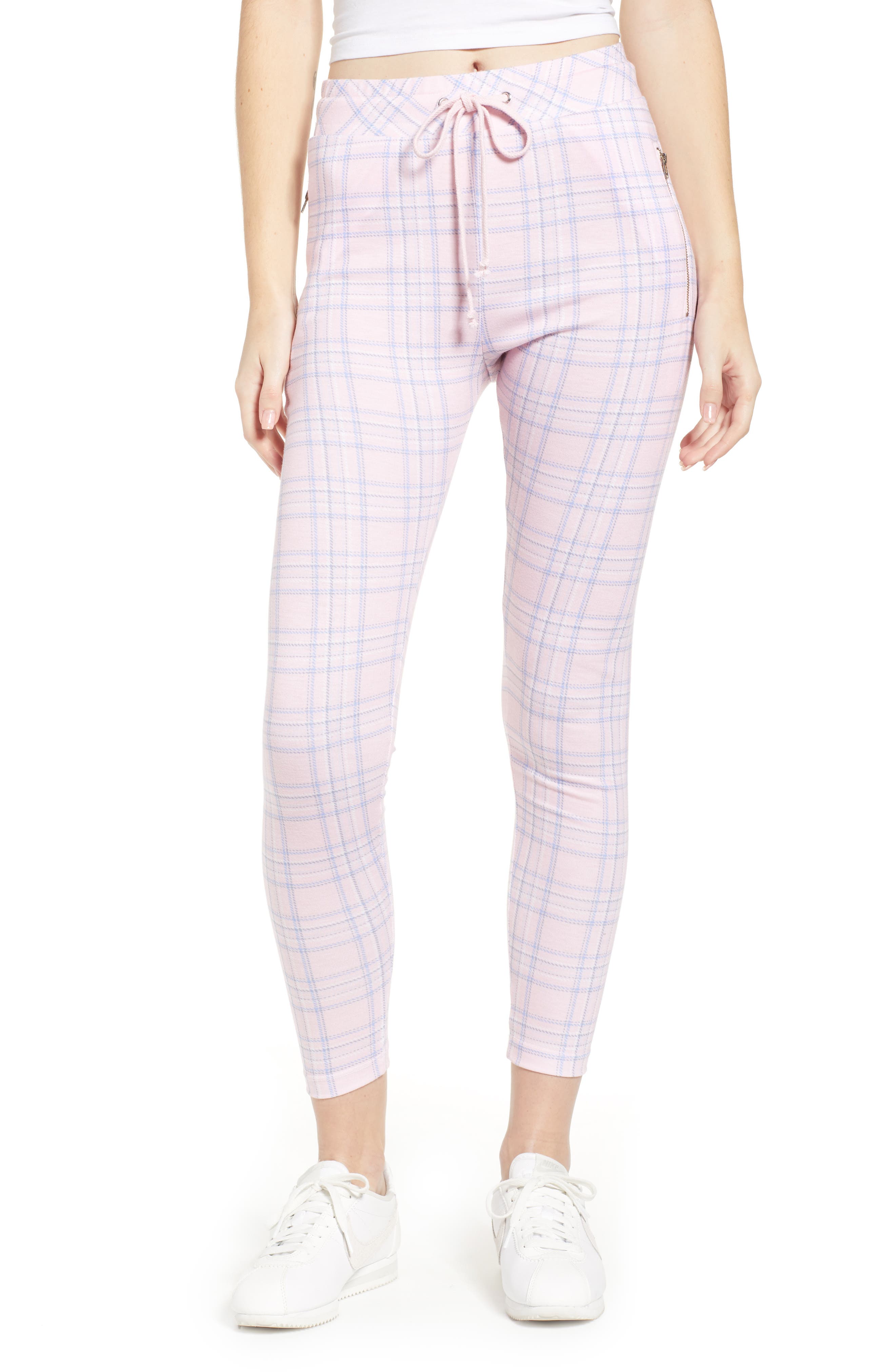 pastel plaid pants