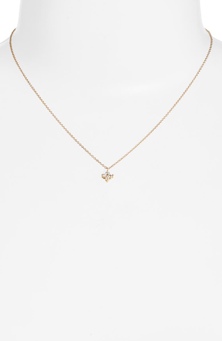 Zoë Chicco Diamond Flower Pendant Necklace | Nordstrom