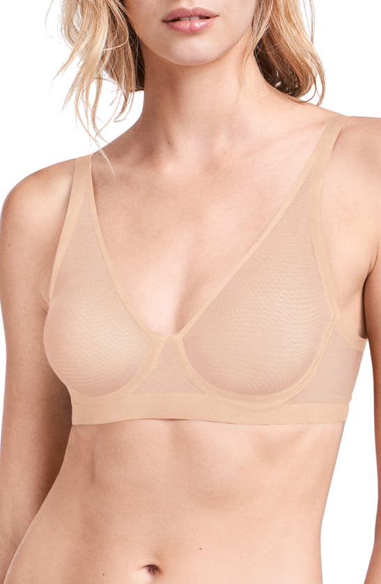 Wolford Tulle Full Cup Bra In Beige