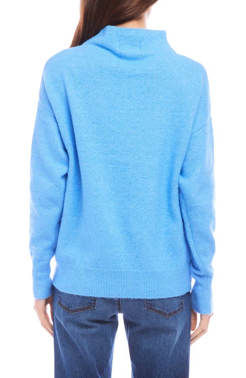 Shop Karen Kane Funnel Neck Sweater In Sea