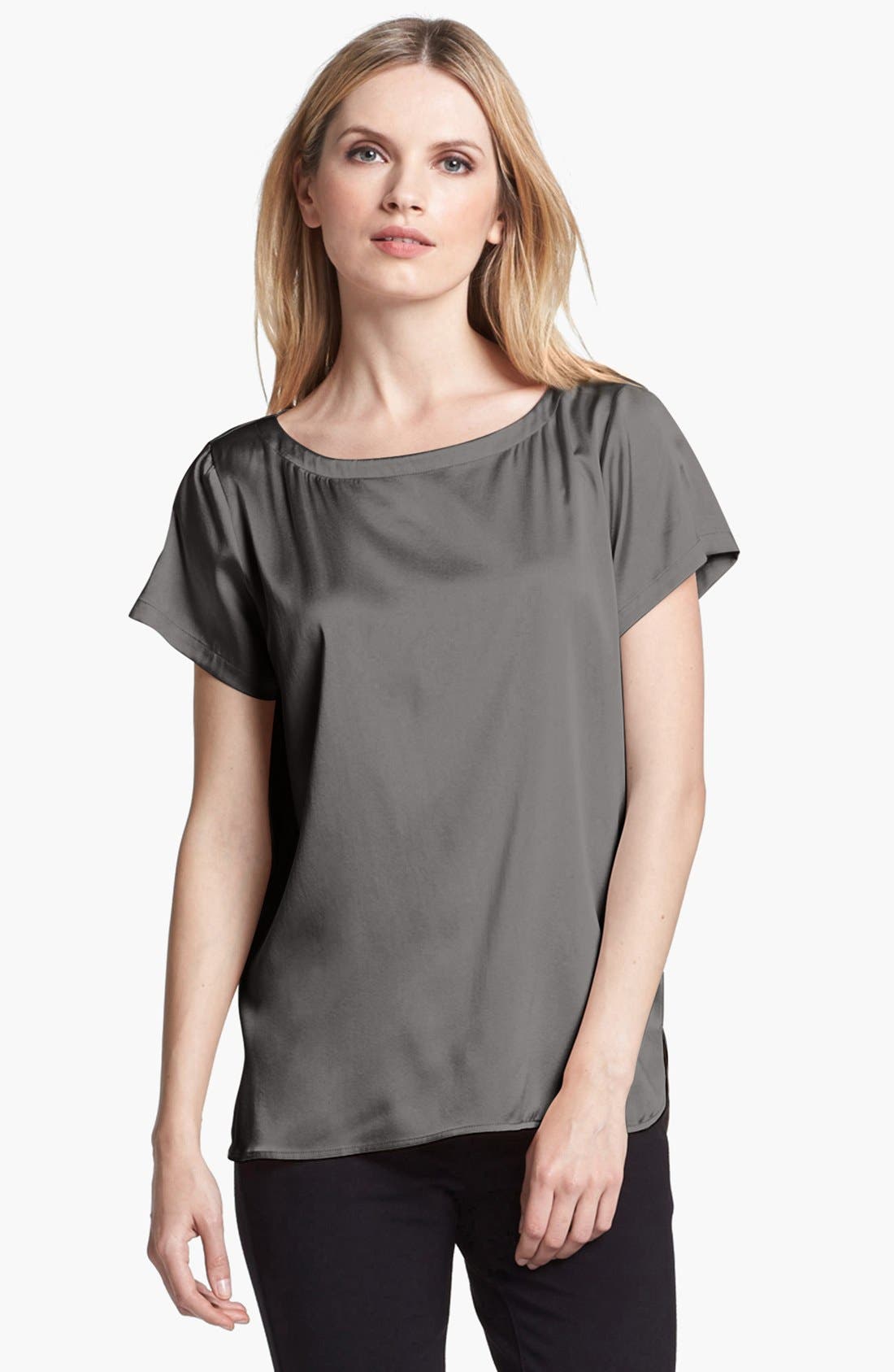 eileen fisher silk charmeuse top