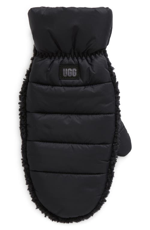 Shop Ugg(r) Uggfluff Mittens In Black