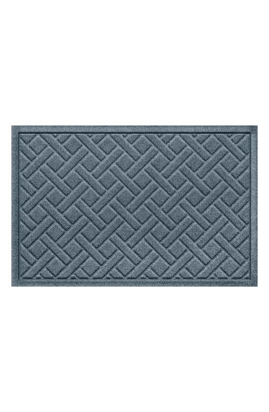 Bungalow Flooring Waterhog Lattice Floor Mat In Bluestone