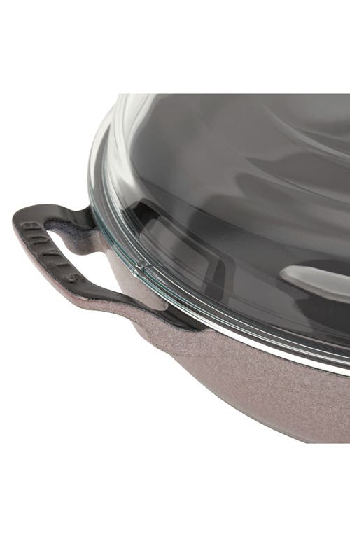 Shop Staub 3.5 Quart Enameled Cast Iron Braiser With Glass Lid In Lilac