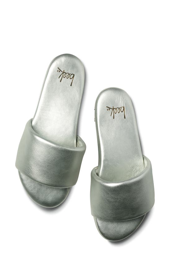 Shop Beek Baza Slide Sandal In Silver