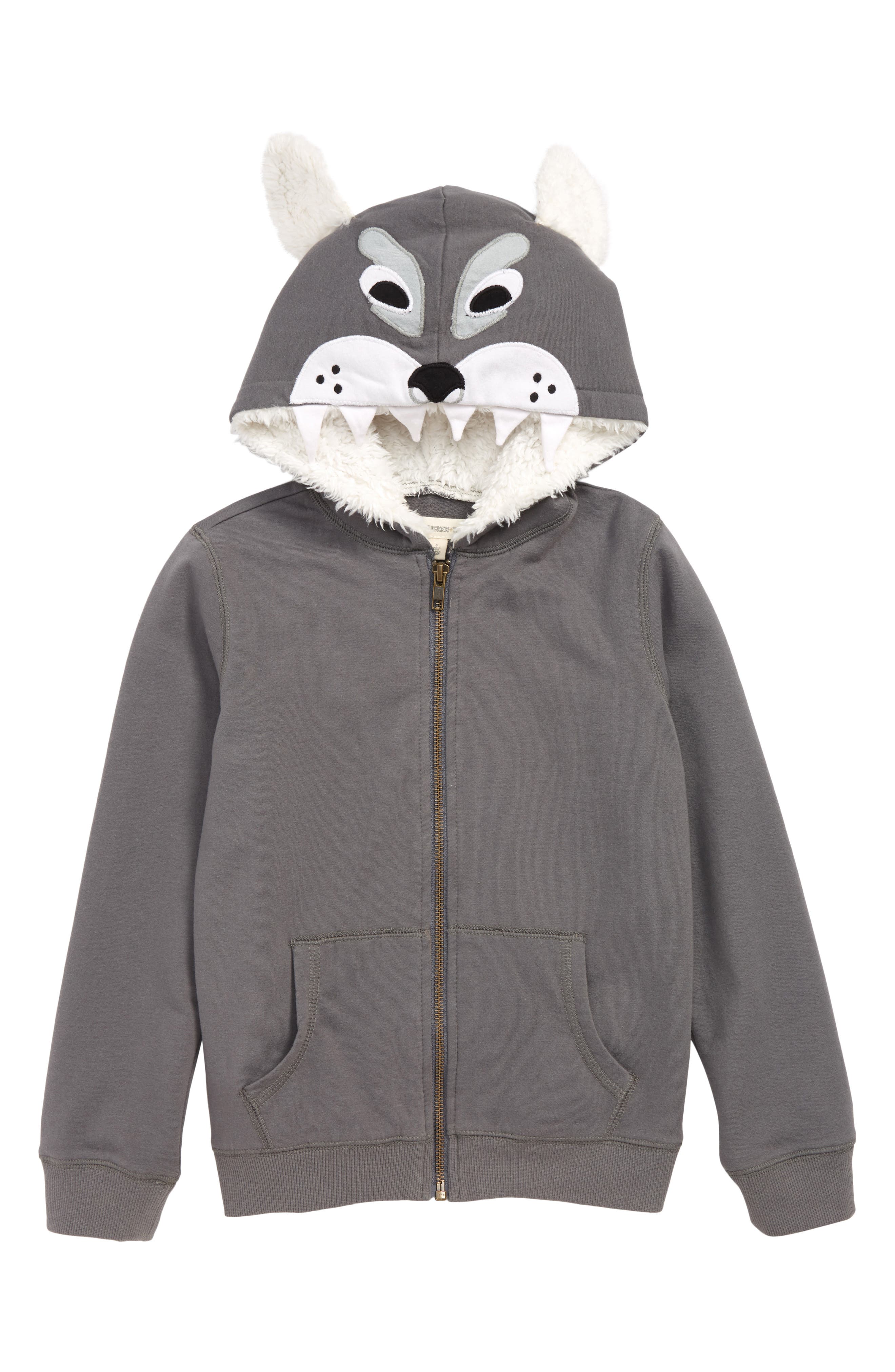 animal zip hoodie