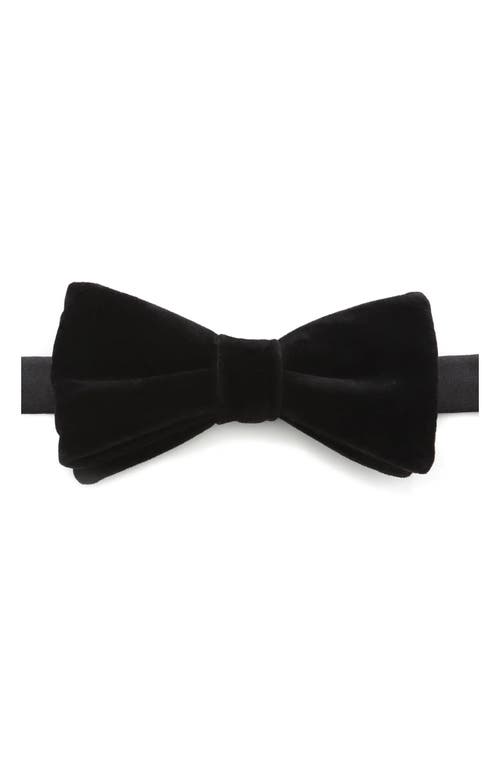 Cufflinks, Inc . Vincent De Paul Black Velvet Bow Tie In Black