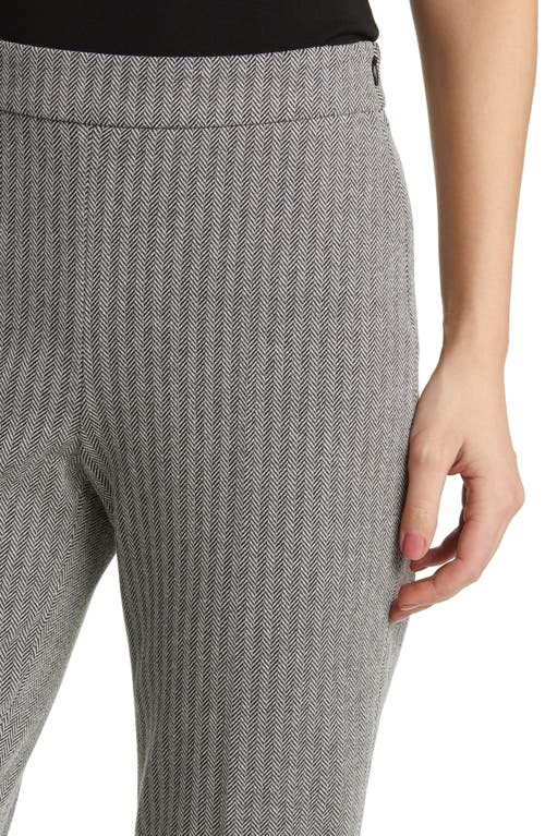Hugo Boss Tilunara Taper Leg Pants In Herringbone