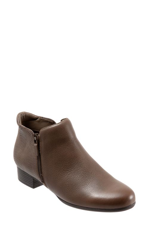 Trotters Major Bootie Dark Taupe Combo Leather at Nordstrom,