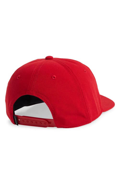 Shop Jordan Pro Unstructured Snapback Baseball Cap In Gym Red/black