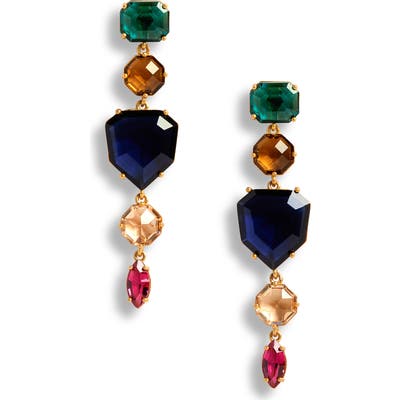 Kate Spade New York Multicolor Crystal Linear Drop Earrings