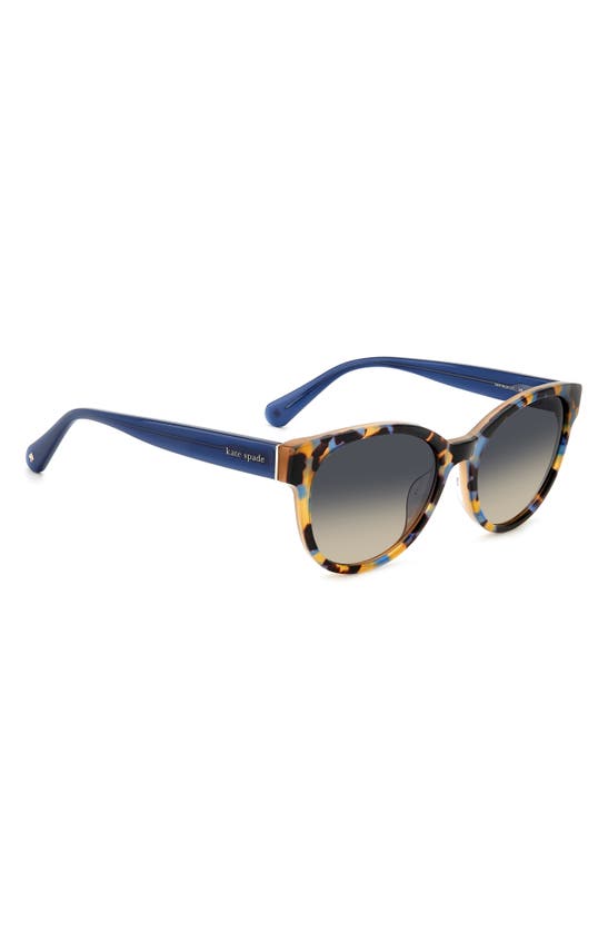 Kate Spade Nathalie 55mm Gradient Round Sunglasses In Blue
