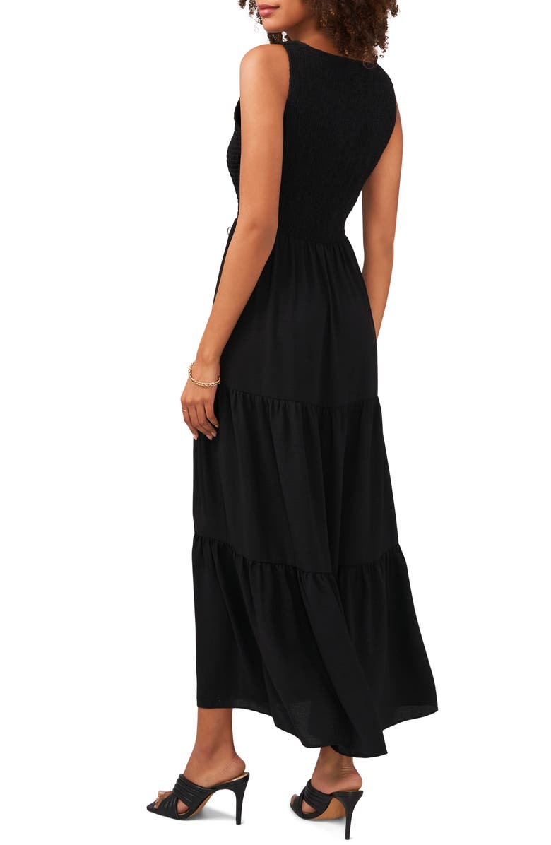 Vince Camuto Smocked Sleeveless Tiered Maxi Dress | Nordstrom