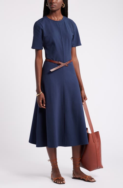 Shop Nordstrom A-line T-shirt Dress In Navy Blazer