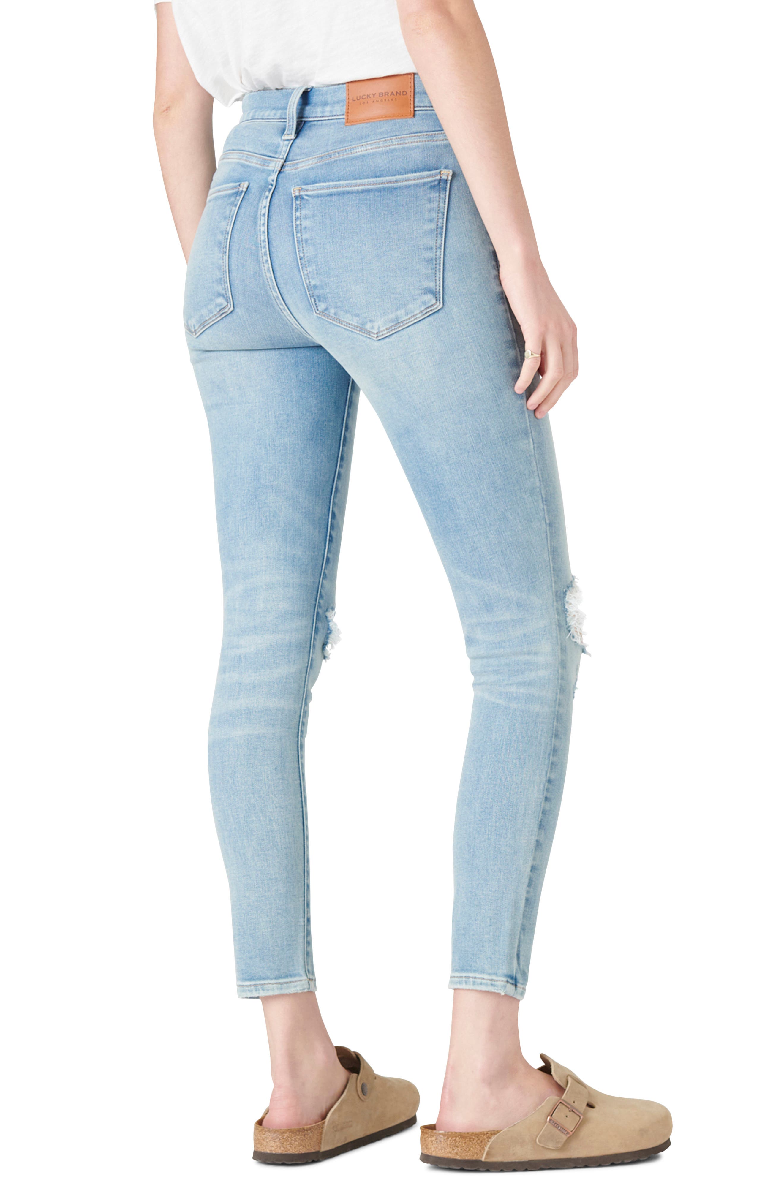 Lucky Brand Bridgette Ripped High Waist 