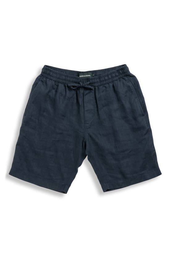 Rodd & Gunn Linen 9 Resort Shorts In Navy