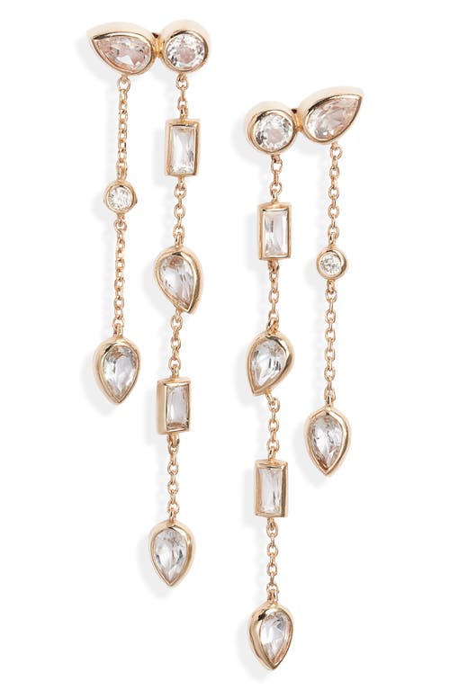 Anzie Cléo Eliana Double Chain Drop Earrings in Gold at Nordstrom