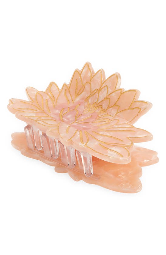 Shop Solar Eclipse Waterlily Claw Hair Clip In Pink