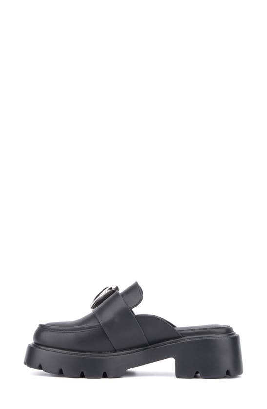 Shop Olivia Miller Heartless Lugged Platform Mule In Black